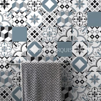 Revestimiento Pared Vinílico DAMIER DARK